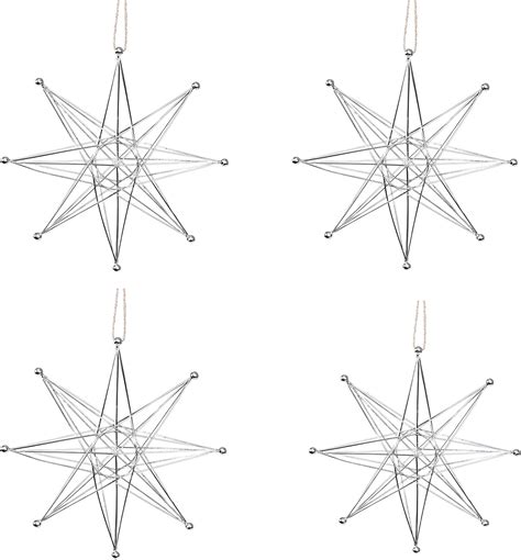 Amazon Silver Star Christmas Tree Ornaments Personalized Hanging