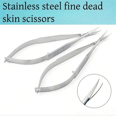 12 5cm Microsurgical Scissors Flat Handle Cornea Scissor For