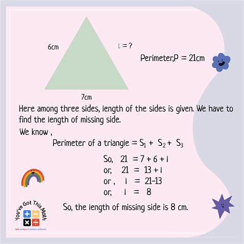 5 Free Find Missing Side When Given Perimeter Worksheet Fun Activities