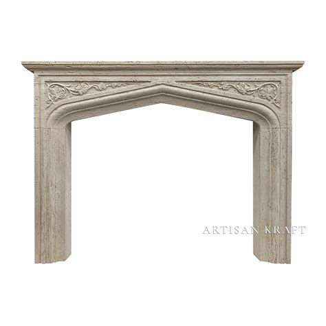 English Tudor Fireplace Mantel Artisan Kraft