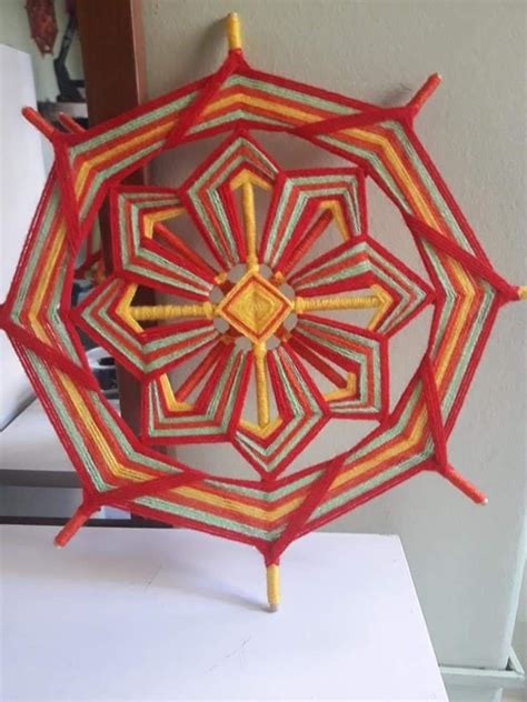 Pin By Mabel On Mandalas Con Tecnica Ojo De Dios Umbrella