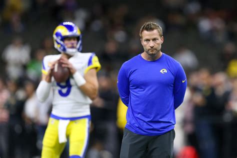 Rams Coach Sean Mcvay Takes A Shot To Jaw From His Own Player