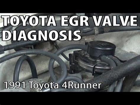 Toyota Egr Valve Diagnostics Back Pressure Modulated Youtube