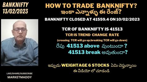 Th Feb Bank Nifty Trading With Trend Levels Of Bank Nifty