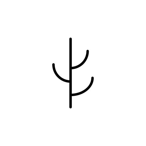 Tree icon with outline style 20592516 Vector Art at Vecteezy