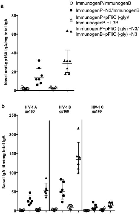 Mucosal Antibody Responses To Gp160 A Nasal Iga Anti Rgp160 B Download Scientific