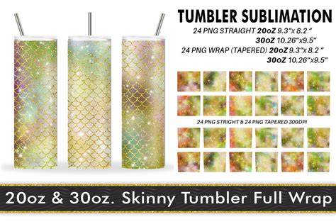 Tumbler Sublimation Scales Mermaid Graphic By Artnoy Creative Fabrica