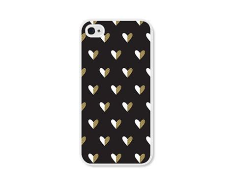 Gold Heart IPhone Case Geometric IPhone 4 Case IPhone 4s Case