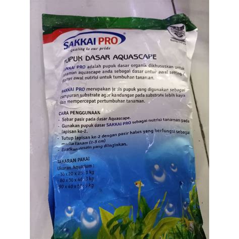 Jual Pupuk Dasar Aquascape Sakkai Pro Isi 1kg Shopee Indonesia