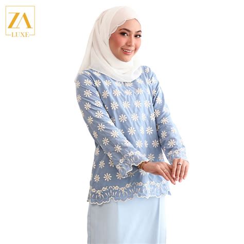 BAJU KURUNG LACE RAYA 2023 PASTEL MODEN BARU PLAIN Zoe Arissa KAFEEYA