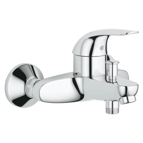 Grohe Quickfix Einhebelmischer Wannenarmatur Start Eco Chrom Kaufen Bei Obi