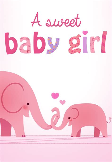 New Baby Girl Congratulations Pink Card | Images and Photos finder