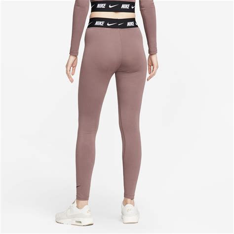 Nike Sportswear Club Womens High Waisted Leggings Plum Black