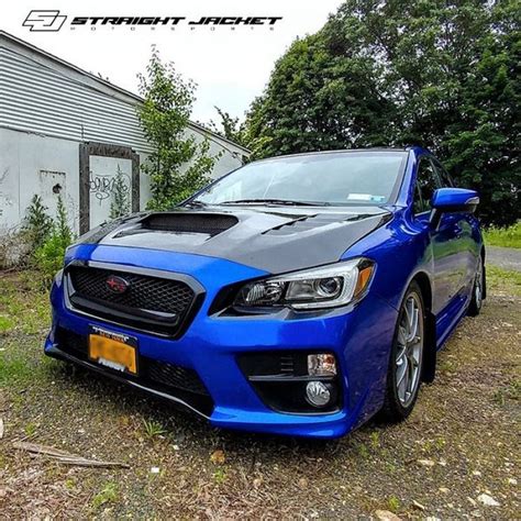 Subaru STI Wrapped In Gloss Cosmic Blue Vinyl Vinyl Wrap 3M Avery