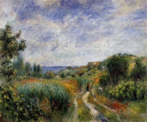 Landscape near Essoyes, 1892 - Pierre-Auguste Renoir - WikiArt.org