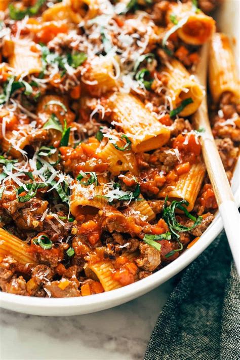 Spicy Sausage Rigatoni Recipe Pinch Of Yum