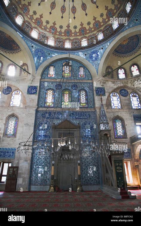 Interior Of The Sokollu Mehmet Pasa Mosque Istanbul Turkey Europe