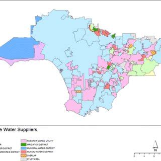 All water suppliers Source: shapefiles from the LA County GIS Data... | Download Scientific Diagram