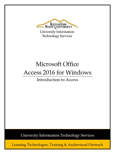 ms access  introduction  access  databases microsoft access