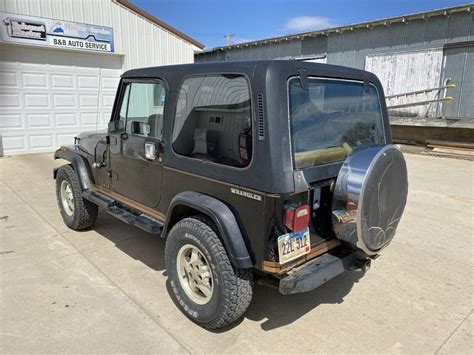 1987 Jeep Wrangler Laredo 126000 Miles Black Automatic For Sale Jeep