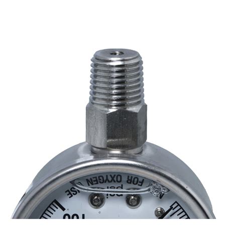 Neo — Water Pressure Gauge 100 Psi 14 Mpt 20 Plastic Dial Lower