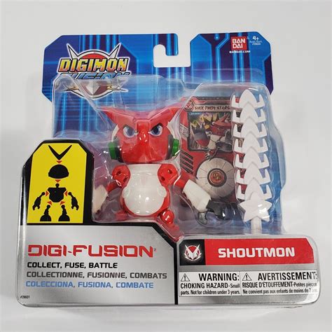 DIGIMON FUSION SHOUTMON FIGURE DIGI-FUSION BUILD SHOUTMON X4 BANDAI ...