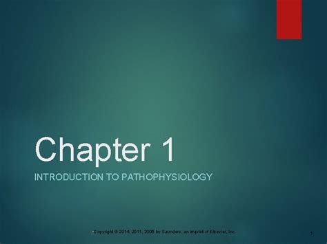 Chapter 1 Introduction To Pathophysiology Copyright 2014 2011