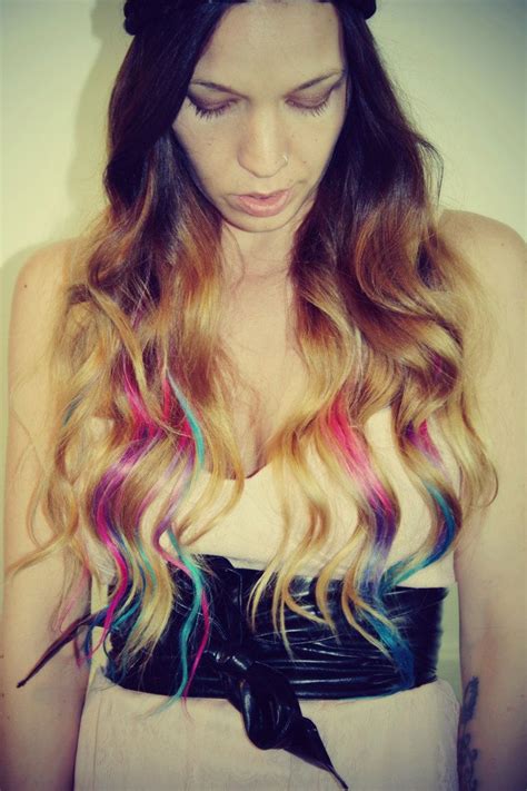 Pastel Dip Dyed Hair Clip In Hair Extensions Tie By Cloud9jewels 85 00 Tie Dye Hair Dip Dye