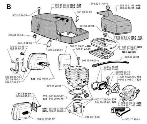 Jonsered Chainsaw Parts Diagram