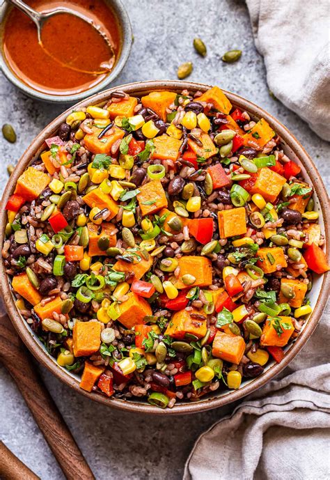 Southwest Sweet Potato Black Bean Wild Rice Salad Recipe Runner