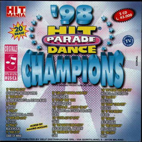 Hit Parade Dance Champions 98 CD Compilation Mixed Discogs