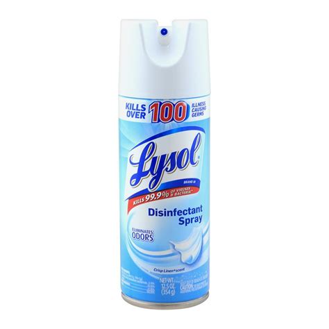 Lysol Disinfectant Spray Crisp Linen Scent Oz Cleaner