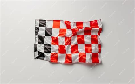 Premium Photo Swim Race Finish Line Flag On White Background