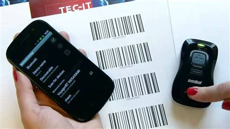 Using Bluetooth Barcode Scanner Motorola Symbol Cs3070 With Android Youtube