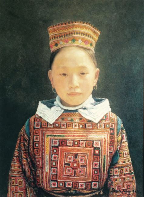 Shen Ming Cun Miao Girl Classical Portrait Painting No Naked Walls