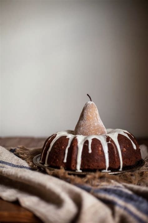 Spiced Pear Bundt Cake With A Brandy Vanilla Glaze Adventures In Cooking