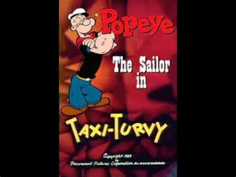 Popeye Taxi Turvy 1954 YouTube