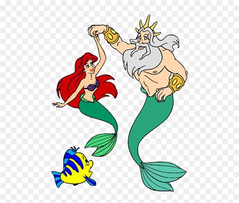 Ariel King Triton Png Image - Disney Ariel And King Triton, Transparent Png - vhv