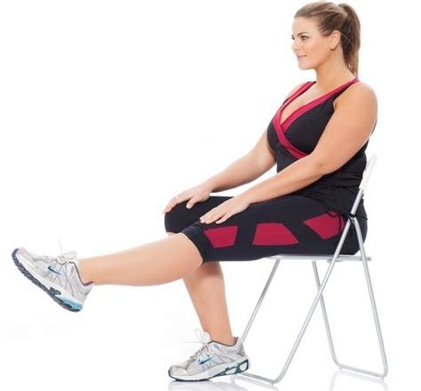 CHAIR LEG LIFTS...Stand with a chair facing forward in front of you, as ...