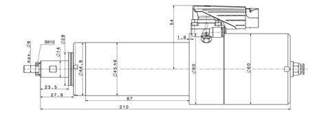 Motor Spindle Dc C Ep High Frequency Spindle Sycotec