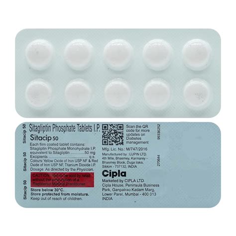 Sitacip Strip Of Tablets Amazon In Health Personal Care