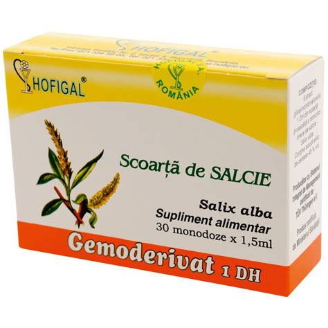 Scoarta De Salcie Gemoderivat 30 Monodoze Hofigal Dr Max Farmacie