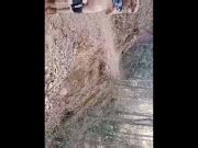 Petite Hiking Fully Naked Through Public Waterfall Trail Full Version