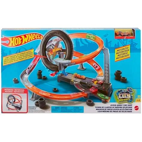 Pista Hot Wheels Pneu Mega Impulso Dor Mi Brinquedos