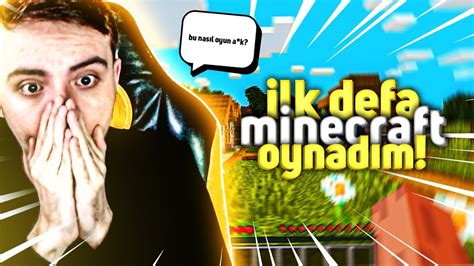 HAYATIMDA İLK DEFA MİNECRAFT OYNADIM KÖYLÜLERİN EVLERİNE GİRİP