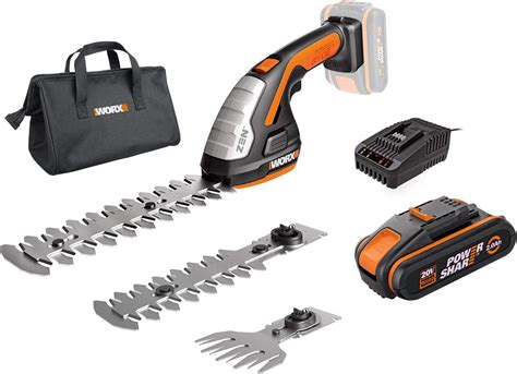 Worx V V Max Forbici Per Erba E Arbusti A Batteria Set Wg E