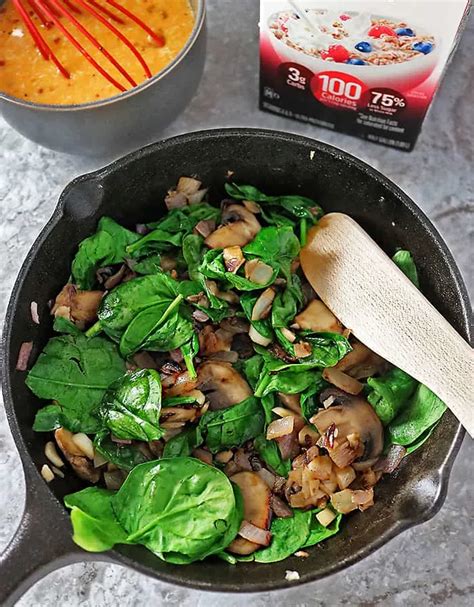 Spinach Mushroom Bake Savory Spin