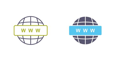 World Wide Web Vector Icon Vector Art At Vecteezy