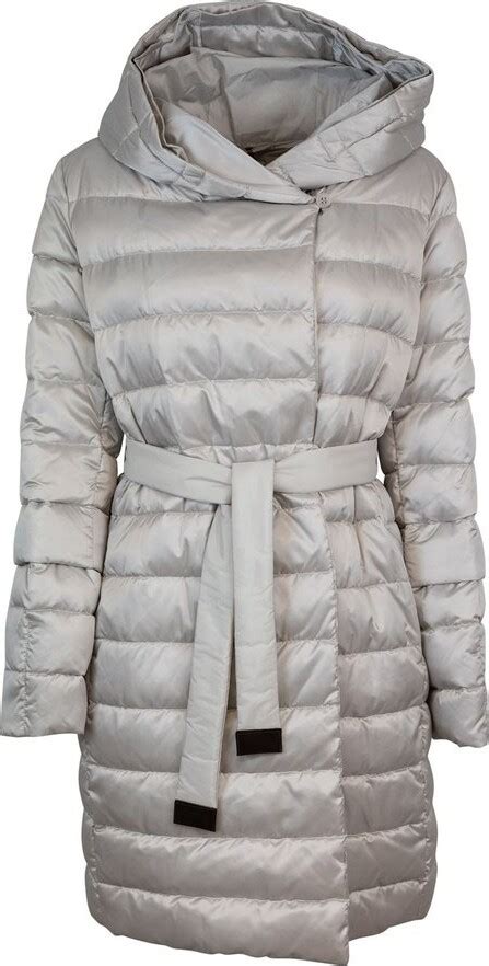 Max Mara The Cube Belted Long Sleeved Down Jacket ShopStyle