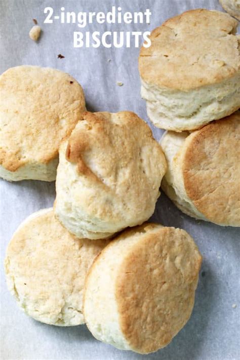 Two Ingredient Biscuits Easy Delicious Biscuits Recipe